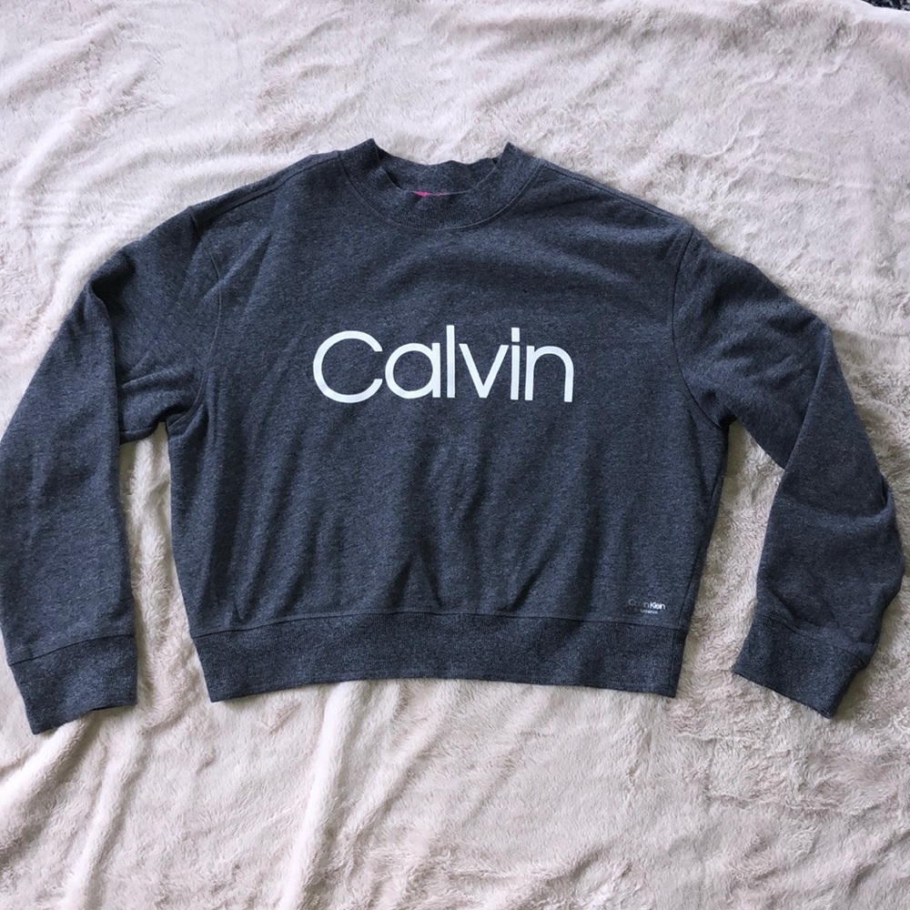 Calvin Klein Performance Gray Crop Top